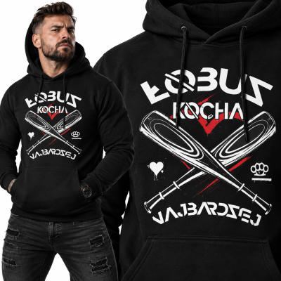 BLUZA ŚMIESZNA  Z KAPTUREM ŁOBUZ